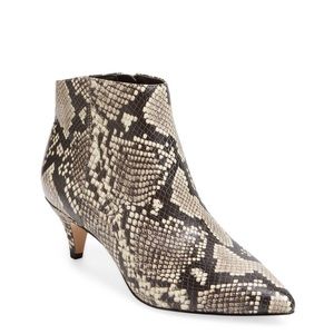 Sam Edelman snakeskin booties